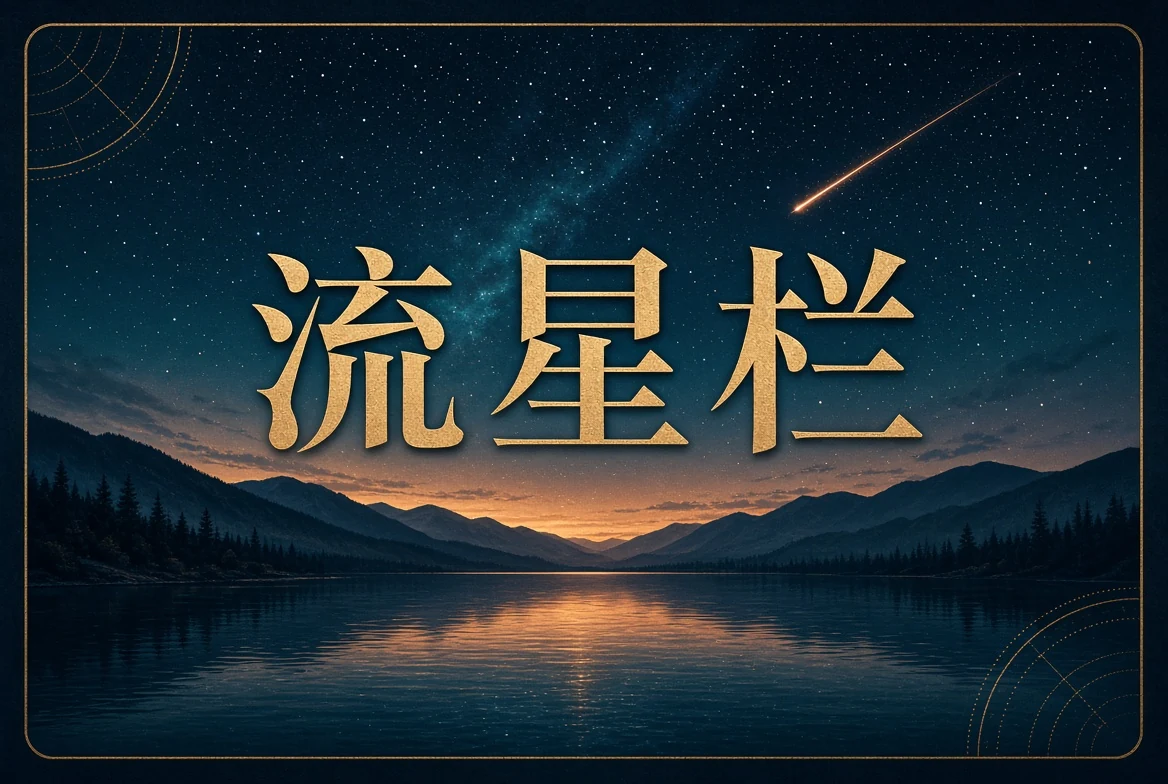 流星栏配图